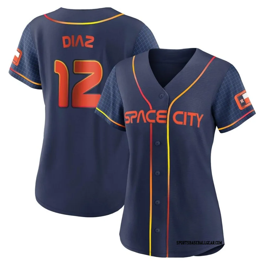 Aledmys Diaz Women's Houston Astros Navy Authentic 2022 City Connect Jersey