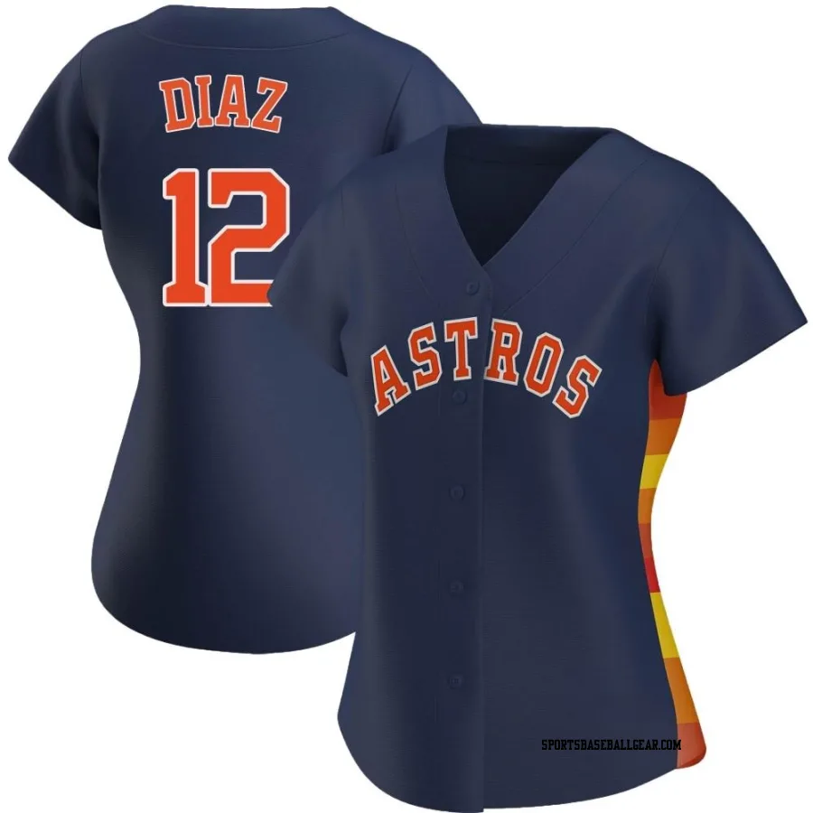 Aledmys Diaz Women's Houston Astros Navy Authentic Alternate Jersey