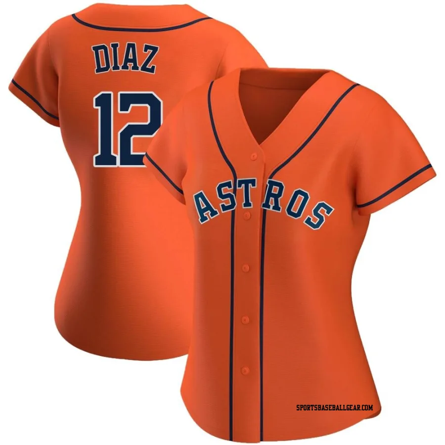 Aledmys Diaz Women's Houston Astros Orange Authentic Alternate Jersey