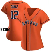 Aledmys Diaz Women's Houston Astros Orange Replica Alternate Jersey