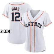 Aledmys Diaz Women's Houston Astros White Authentic 2022 World Series Champions Home Jersey