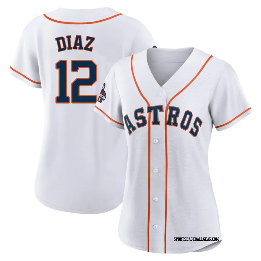 Aledmys Diaz Women's Houston Astros White Authentic 2022 World Series Champions Home Jersey