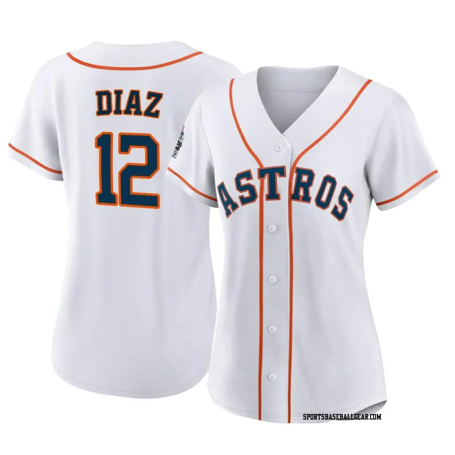 Aledmys Diaz Women's Houston Astros White Authentic 2022 World Series Home Jersey