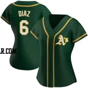 Aledmys Diaz Women's Oakland Athletics Green Authentic Alternate Jersey