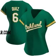 Aledmys Diaz Women's Oakland Athletics Green Authentic Kelly Alternate Jersey