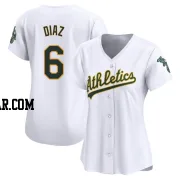 Aledmys Diaz Women's Oakland Athletics White Limited Home Jersey