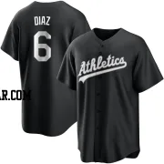 Aledmys Diaz Youth Oakland Athletics Black/White Replica Jersey