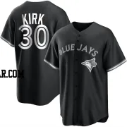 Alejandro Kirk Men's Toronto Blue Jays Black/White Replica Jersey