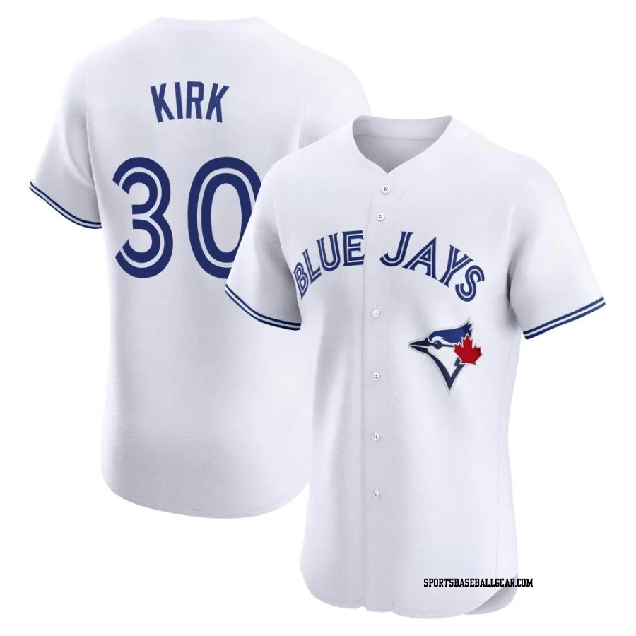 Alejandro Kirk Men's Toronto Blue Jays White Elite Home Jersey