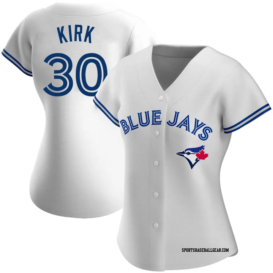 Alejandro Kirk Women's Toronto Blue Jays White Authentic Home Jersey