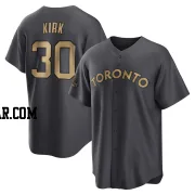 Alejandro Kirk Youth Toronto Blue Jays Charcoal Game Replica 2022 All-Star Jersey