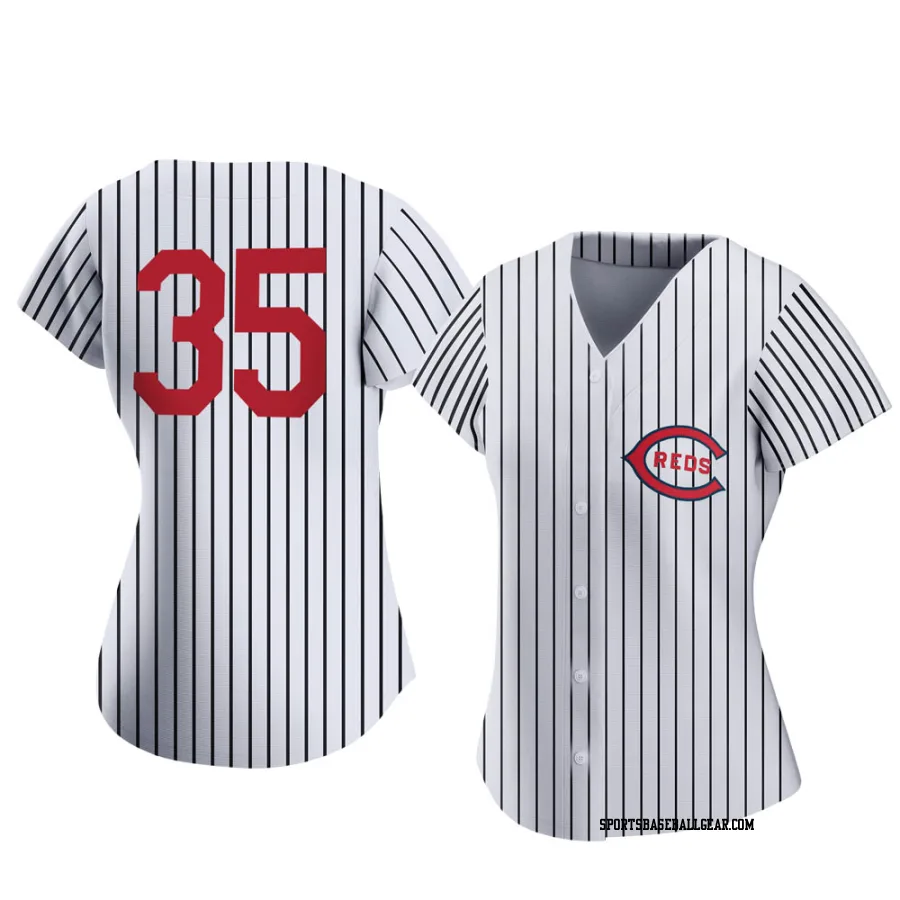 Alejo Lopez Women's Cincinnati Reds White Replica 2022 Field Of Dreams Jersey