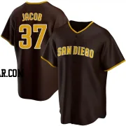 Alek Jacob Men's San Diego Padres Brown Replica Road Jersey