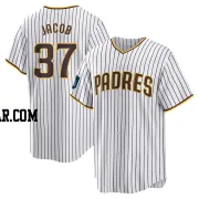 Alek Jacob Men's San Diego Padres White Replica 2024 World Tour Seoul Series Home Jersey