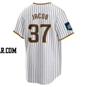 Alek Jacob Men's San Diego Padres White Replica 2024 World Tour Seoul Series Home Jersey