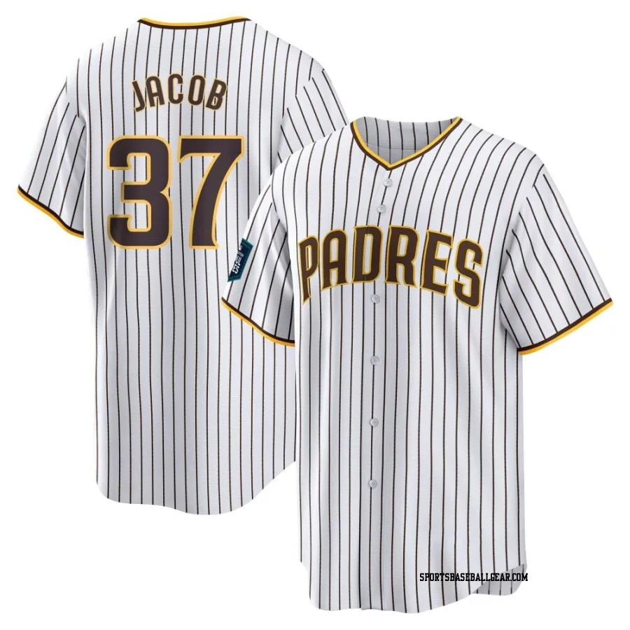 Alek Jacob Youth San Diego Padres White Replica 2024 World Tour Seoul Series Home Jersey