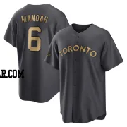 Alek Manoah Men's Toronto Blue Jays Charcoal Game Replica 2022 All-Star Jersey