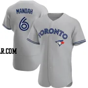 Alek Manoah Men's Toronto Blue Jays Gray Authentic Road Jersey