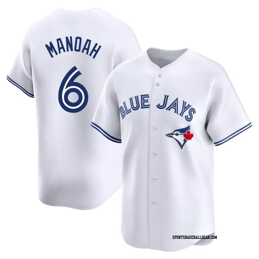 Alek Manoah Men's Toronto Blue Jays White Limited Home Jersey