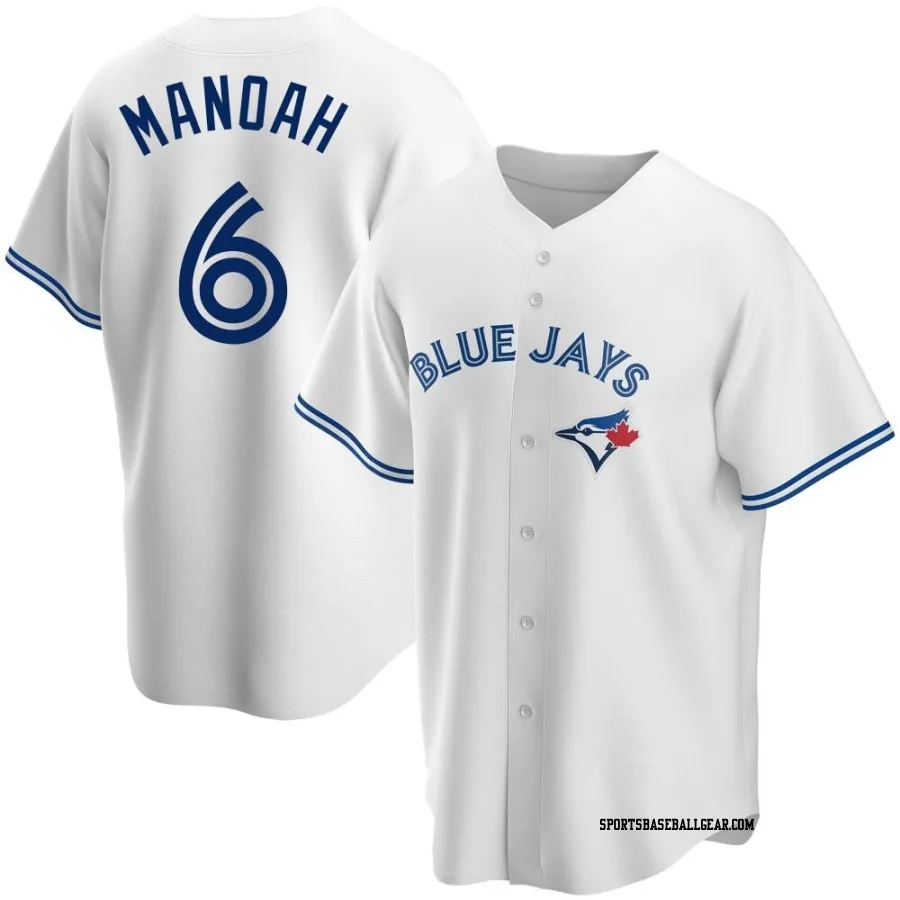 Alek Manoah Men's Toronto Blue Jays White Replica Home Jersey