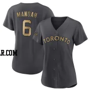 Alek Manoah Women's Toronto Blue Jays Charcoal Game Authentic 2022 All-Star Jersey