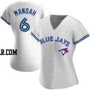 Alek Manoah Women's Toronto Blue Jays White Authentic Home Jersey