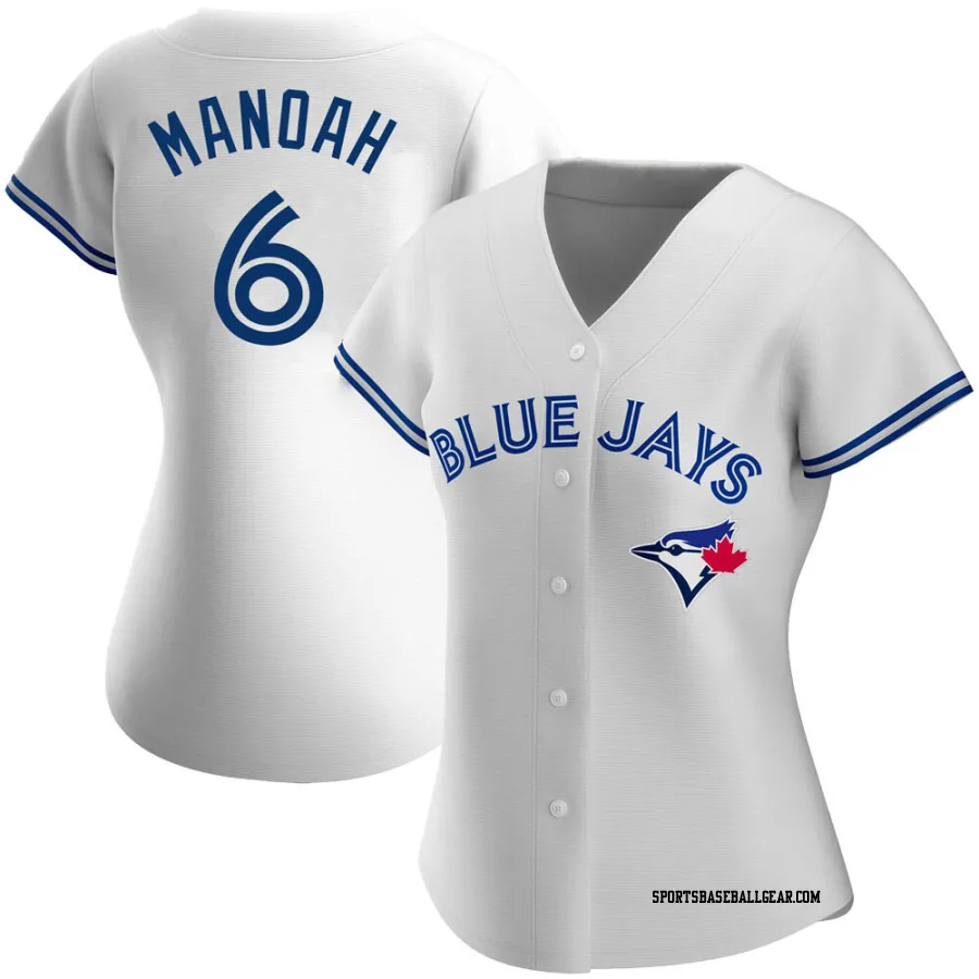 Alek Manoah Women's Toronto Blue Jays White Replica Home Jersey