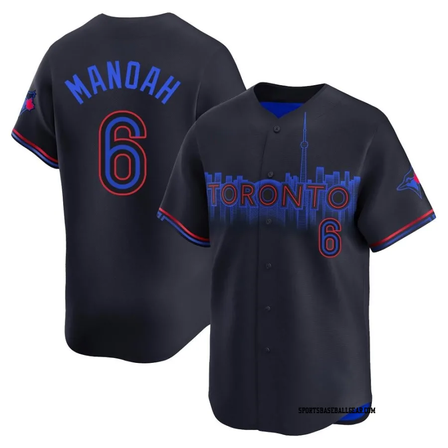 Alek Manoah Youth Toronto Blue Jays Black Limited 2024 City Connect Jersey