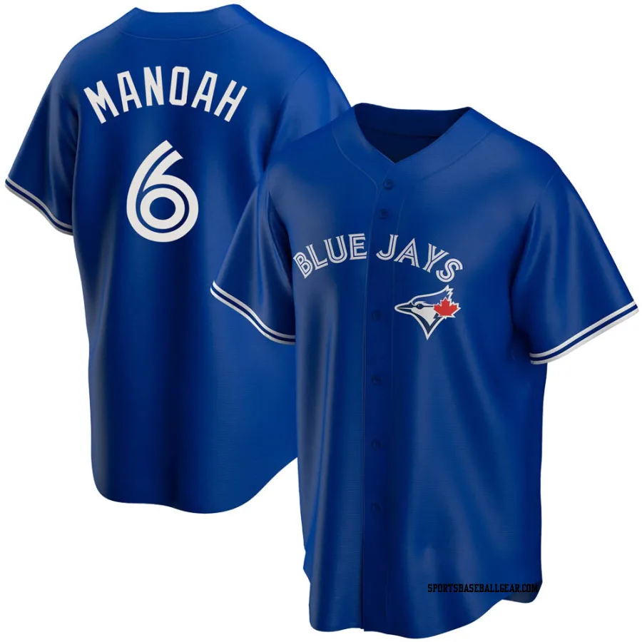 Alek Manoah Youth Toronto Blue Jays Royal Replica Alternate Jersey