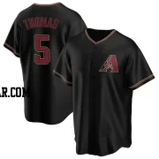 Alek Thomas Men's Arizona Diamondbacks Black Replica Alternate Jersey