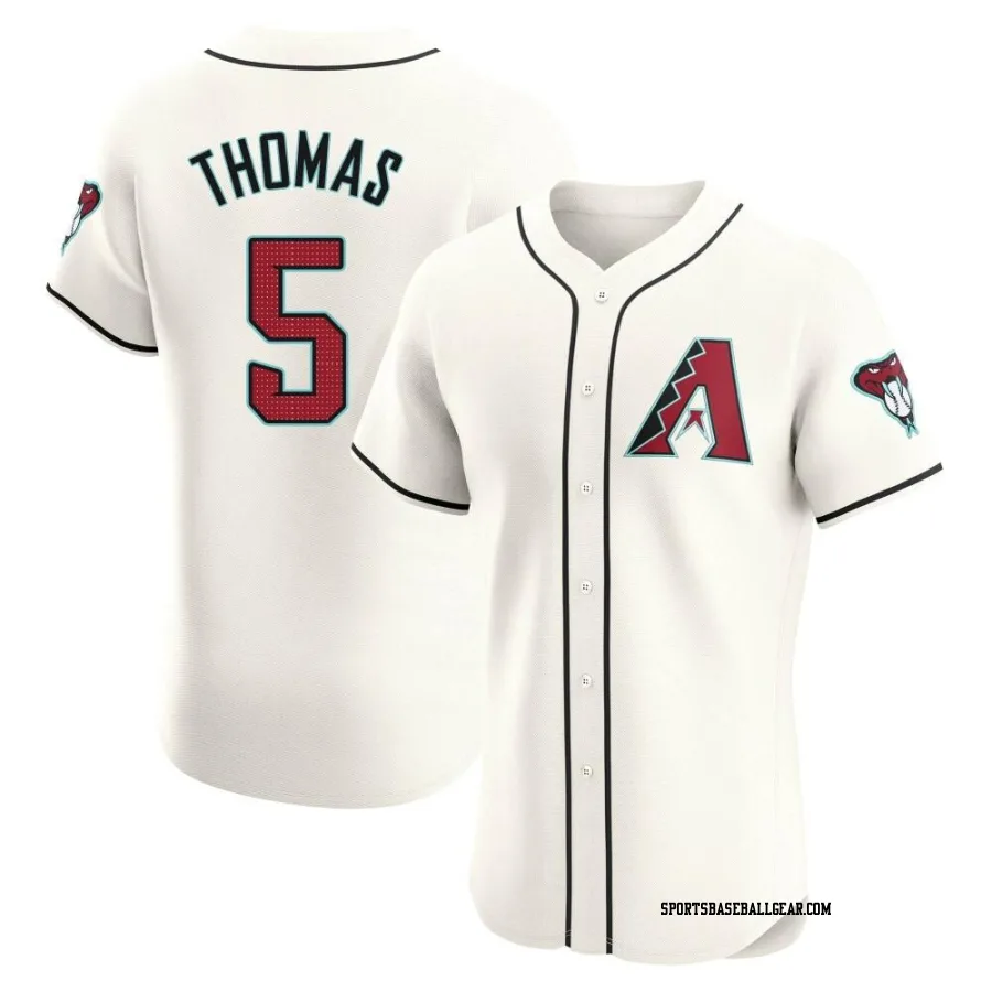 Alek Thomas Men's Arizona Diamondbacks Cream Elite Home Jersey