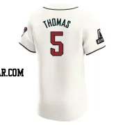 Alek Thomas Men's Arizona Diamondbacks Cream Elite Home Patch Jersey