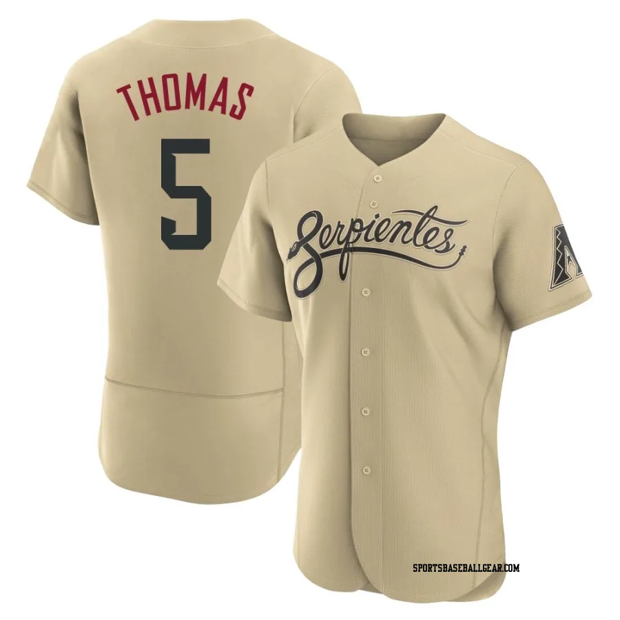 Alek Thomas Men's Arizona Diamondbacks Gold Authentic 2021 City Connect Jersey