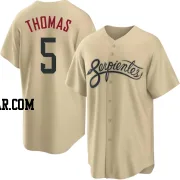 Alek Thomas Men's Arizona Diamondbacks Gold Replica 2021 City Connect Cool Base Jersey