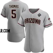 Alek Thomas Men's Arizona Diamondbacks Gray Authentic Road 2023 World Series Jersey