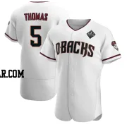 Alek Thomas Men's Arizona Diamondbacks White Authentic Crimson Home 2023 World Series Jersey