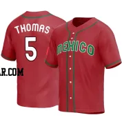 Alek Thomas Men's Mexico Baseball Red Replica 2023 World Baseball Classic Jersey