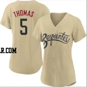 Alek Thomas Women's Arizona Diamondbacks Gold Authentic 2021 City Connect Cool Base Jersey