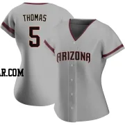 Alek Thomas Women's Arizona Diamondbacks Gray Authentic Road Jersey