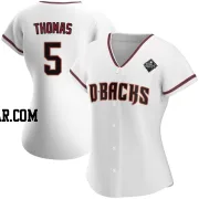 Alek Thomas Women's Arizona Diamondbacks White Authentic Home 2023 World Series Jersey