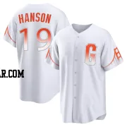 Alen Hanson Men's San Francisco Giants White Replica 2021 City Connect Jersey