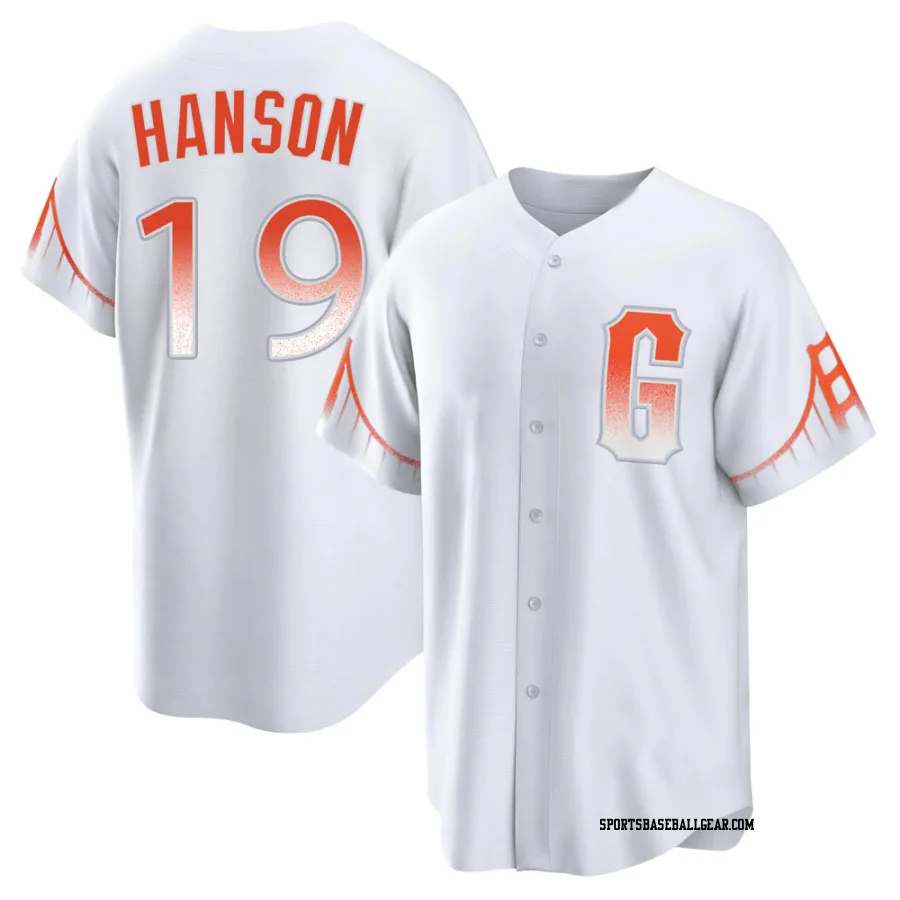 Alen Hanson Men's San Francisco Giants White Replica 2021 City Connect Jersey