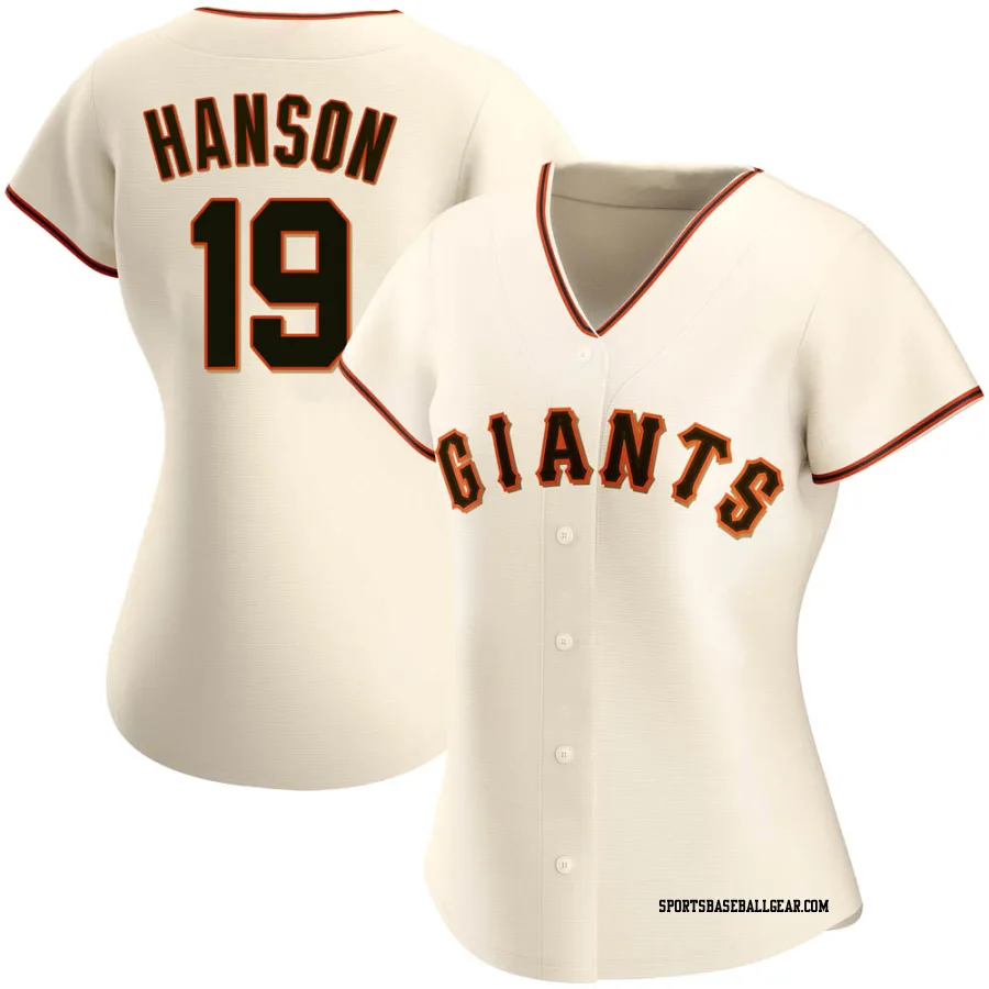 Alen Hanson Women's San Francisco Giants Cream Authentic Home Jersey