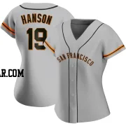 Alen Hanson Women's San Francisco Giants Gray Authentic Road Jersey