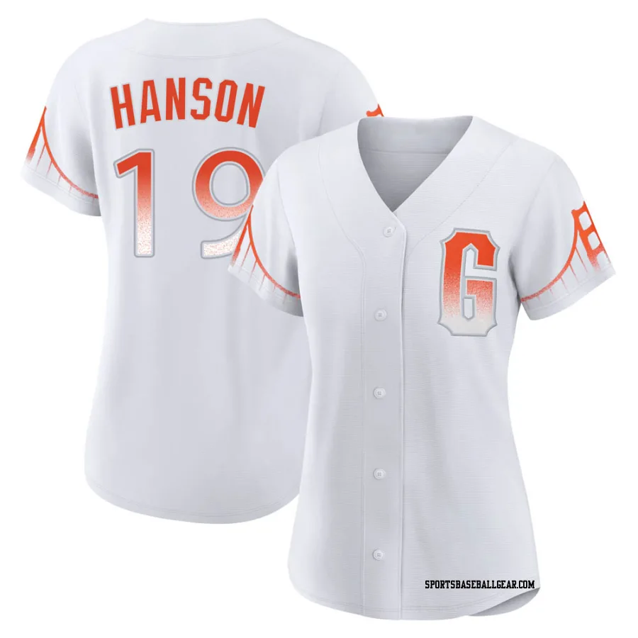 Alen Hanson Women's San Francisco Giants White Replica 2021 City Connect Jersey