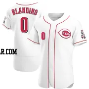 Alex Blandino Men's Cincinnati Reds White Authentic Home Jersey