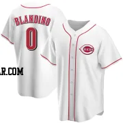 Alex Blandino Men's Cincinnati Reds White Replica Home Jersey