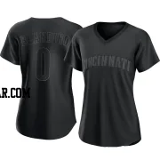 Alex Blandino Women's Cincinnati Reds Black Authentic Pitch Fashion Jersey