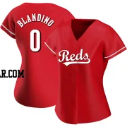 Alex Blandino Women's Cincinnati Reds Red Authentic Alternate Jersey