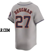 Alex Bregman Men's Houston Astros Gray Limited Away Jersey